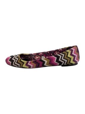 Missoni for Target Zigzag Knit Ballet Flat in Pink, Green & Black